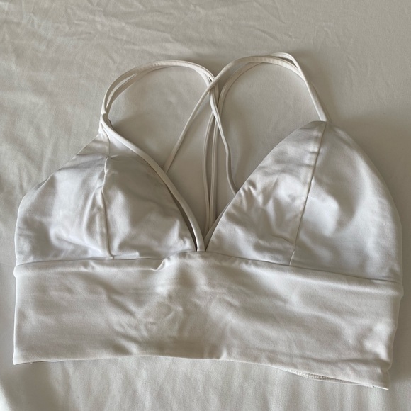 White lulu lemon sports bra - Picture 1 of 2